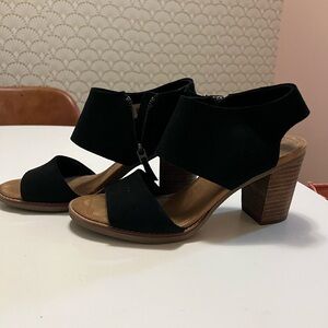 TOMS Black Women's Heeled Sandals